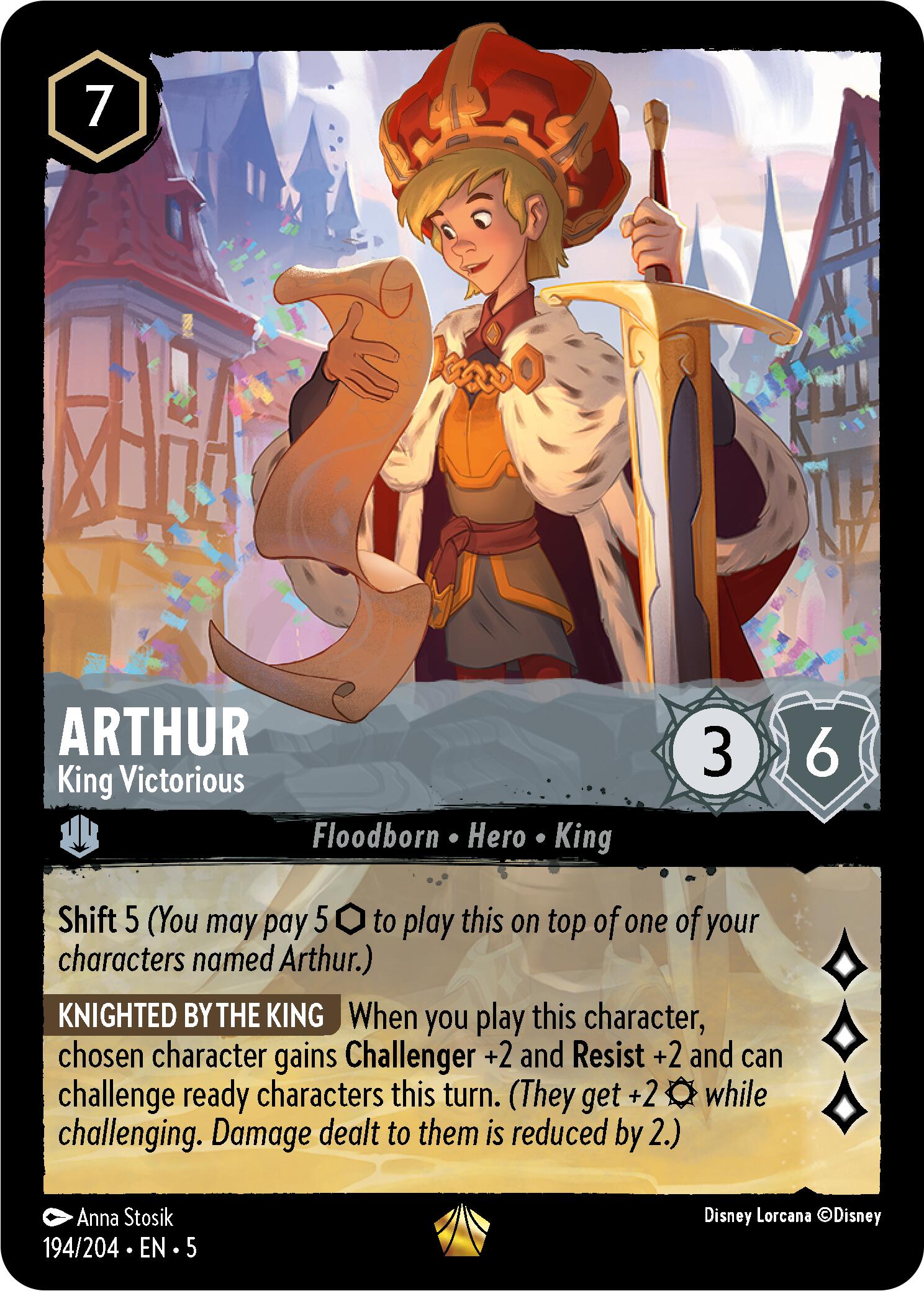 Arthur - King Victorious (194/204) [Shimmering Skies] | Game Master's Emporium (The New GME)