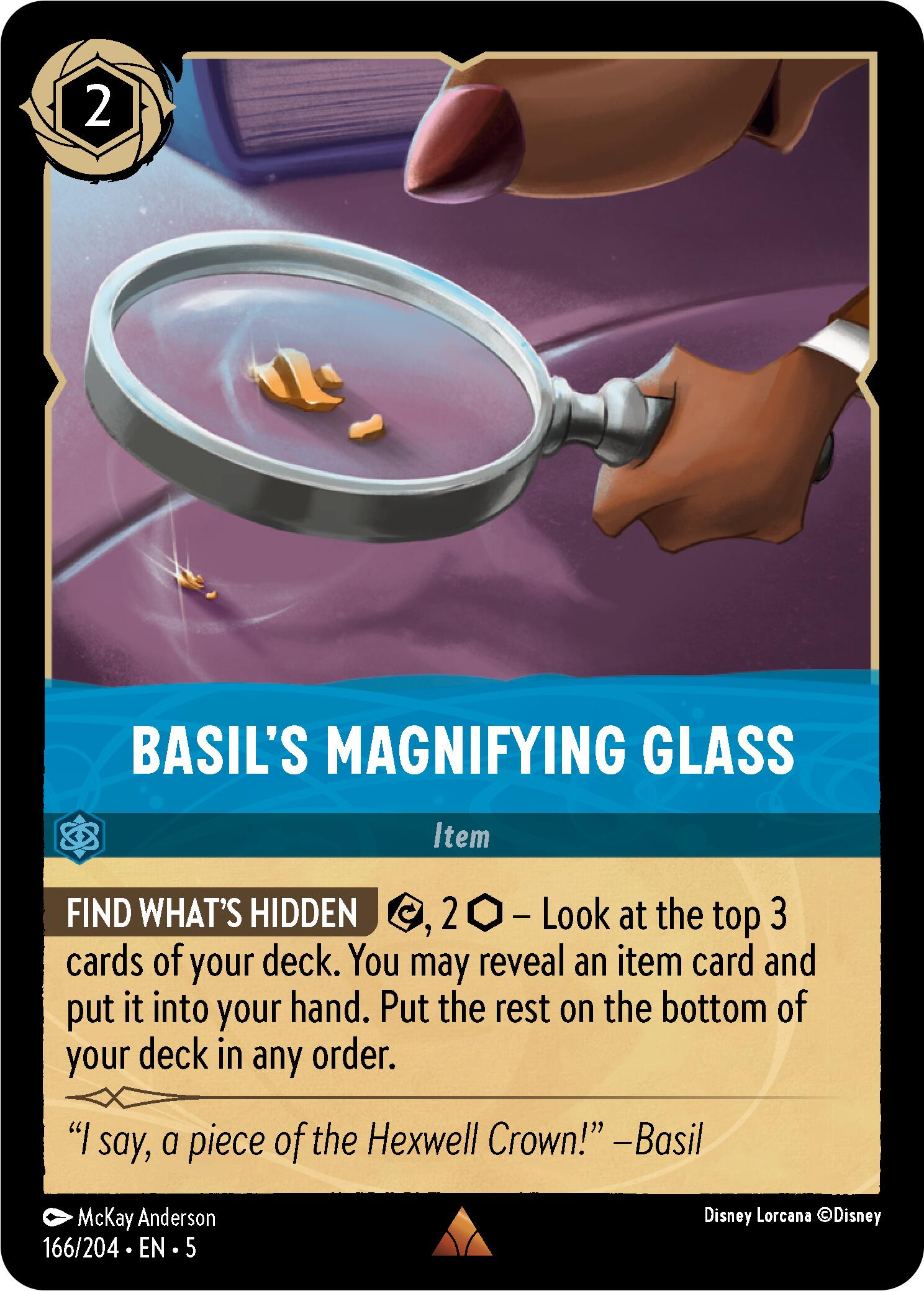 Basil's Magnifying Glass (166/204) [Shimmering Skies] | Game Master's Emporium (The New GME)