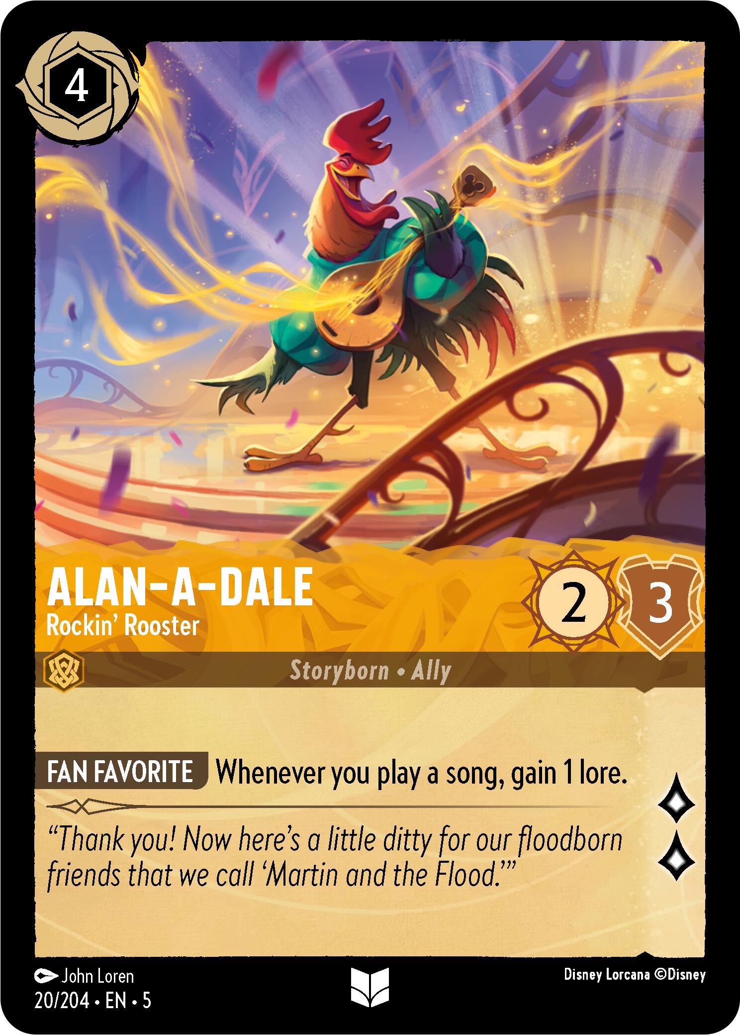 Alan-A-Dale - Rockin' Rooster (20/204) [Shimmering Skies] | Game Master's Emporium (The New GME)