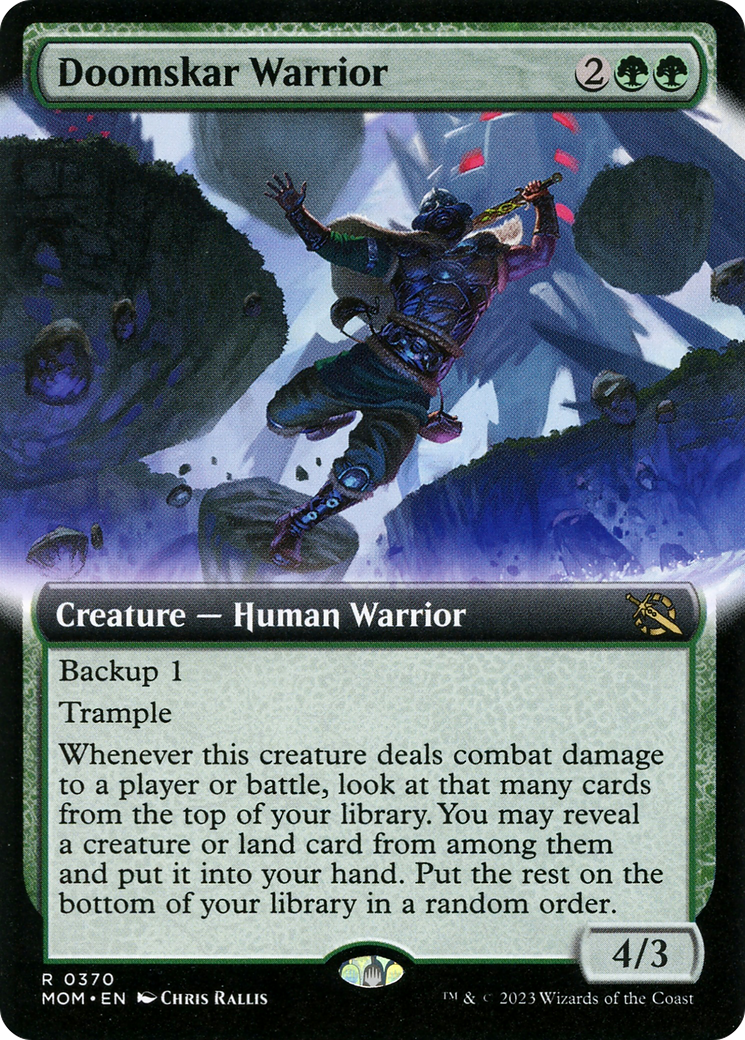 Doomskar Warrior (Extended Art) [March of the Machine] | Game Master's Emporium (The New GME)