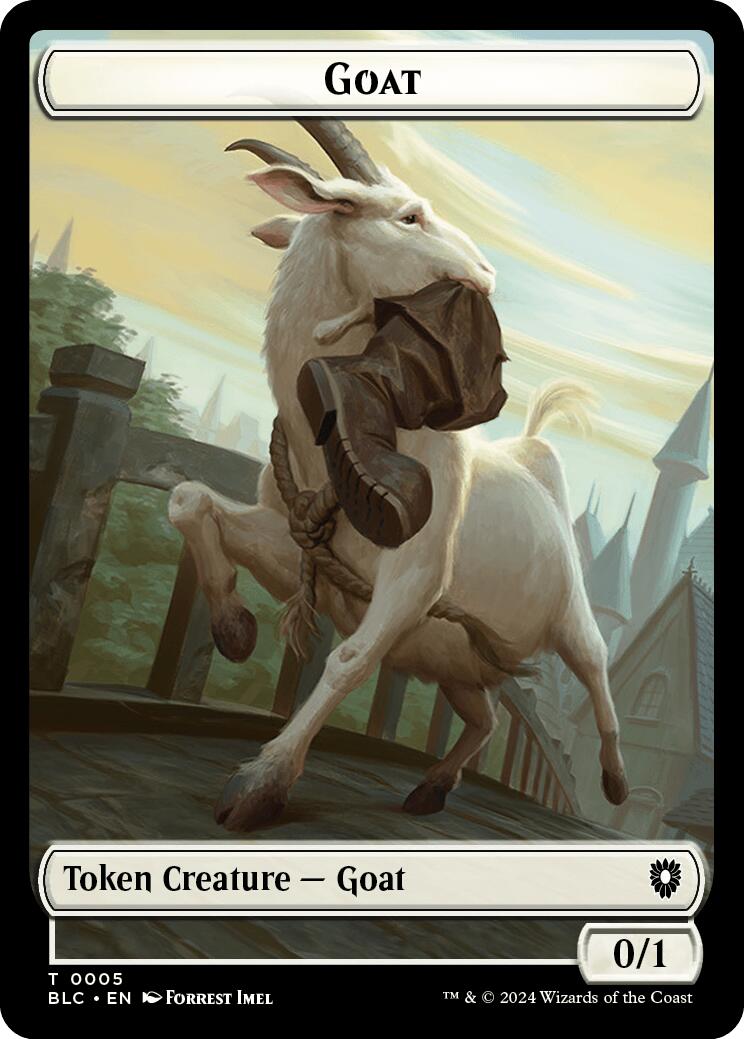 Goat // Wolf (032) Double-Sided Token [Bloomburrow Commander Tokens] | Game Master's Emporium (The New GME)