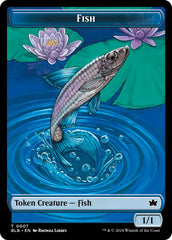 Bird (011) // Fish Double-Sided Token [Bloomburrow Commander Tokens] | Game Master's Emporium (The New GME)