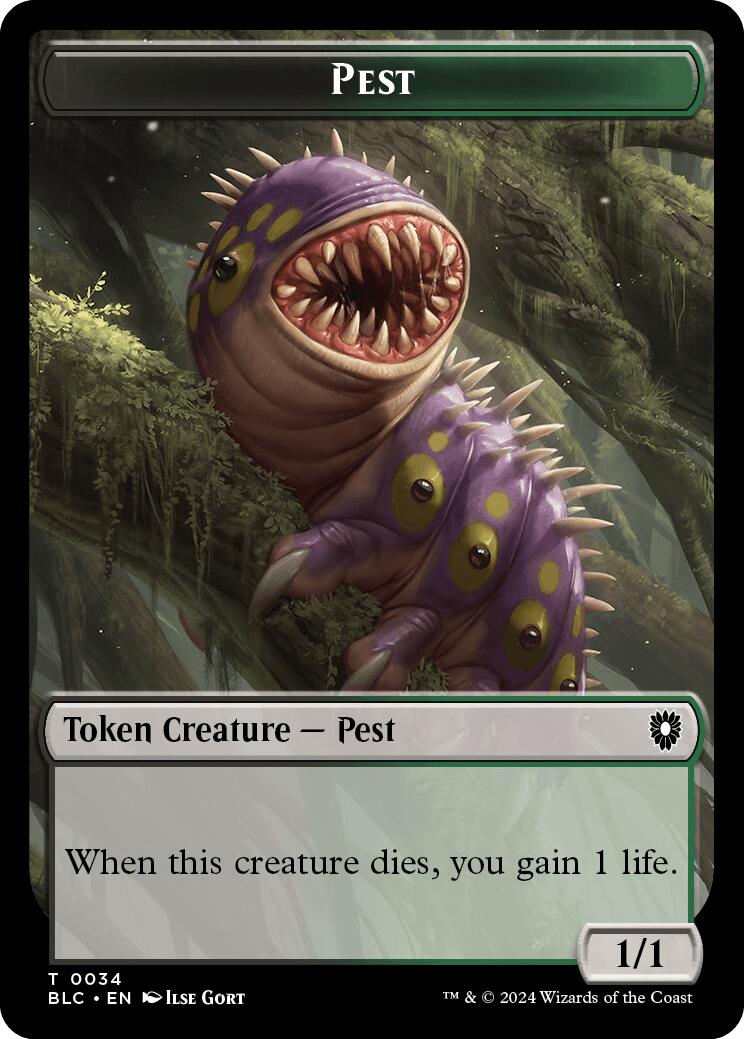 Pest // Shapeshifter Double-Sided Token [Bloomburrow Commander Tokens] | Game Master's Emporium (The New GME)