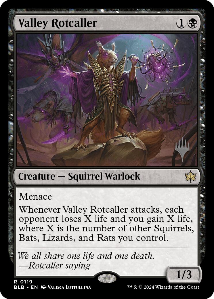 Valley Rotcaller (Promo Pack) [Bloomburrow Promos] | Game Master's Emporium (The New GME)