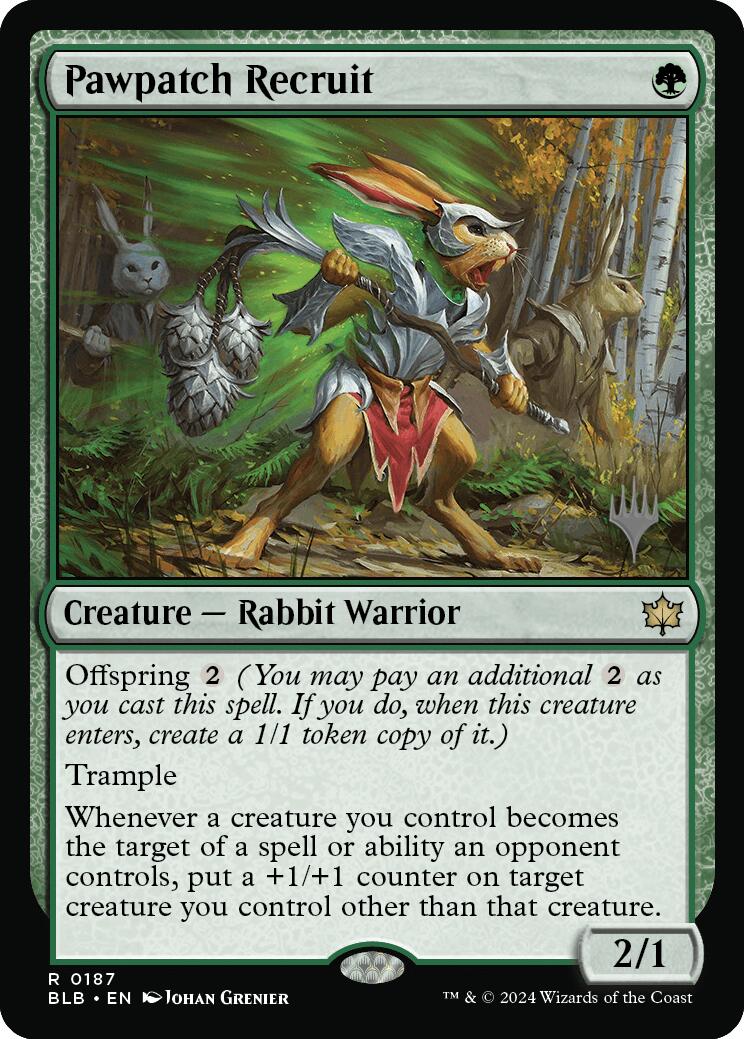 Pawpatch Recruit (Promo Pack) [Bloomburrow Promos] | Game Master's Emporium (The New GME)
