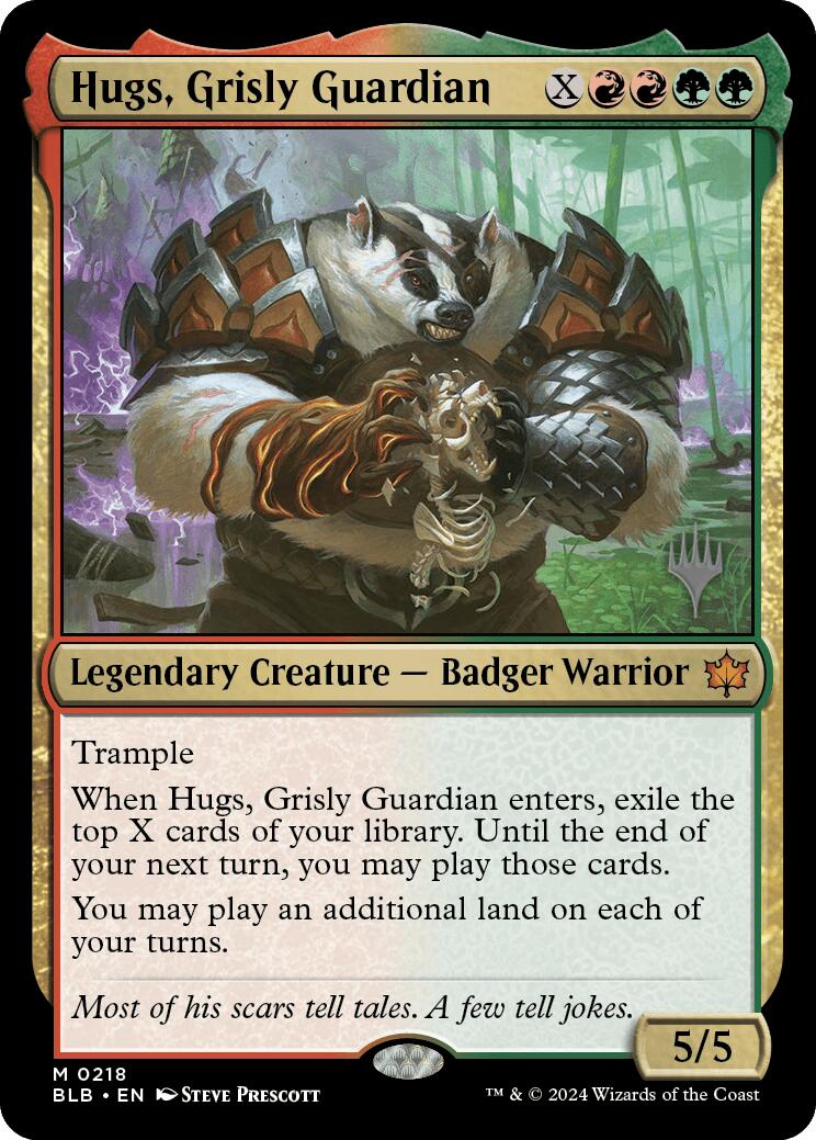 Hugs, Grisly Guardian (Promo Pack) [Bloomburrow Promos] | Game Master's Emporium (The New GME)