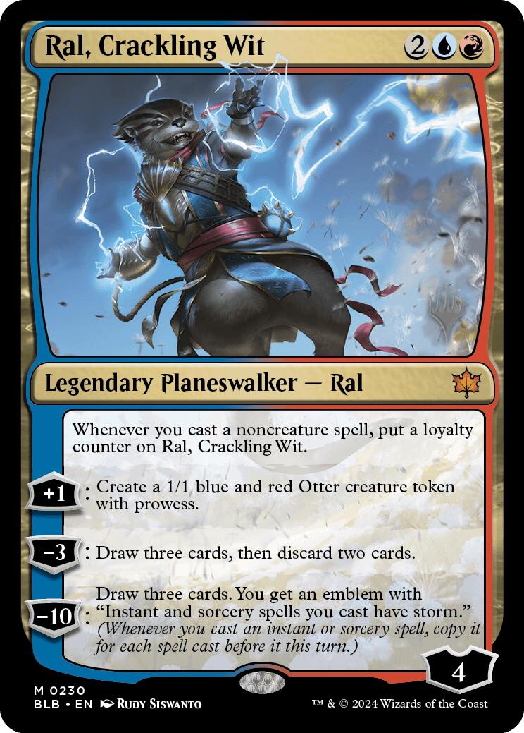 Ral, Crackling Wit (Promo Pack) [Bloomburrow Promos] | Game Master's Emporium (The New GME)