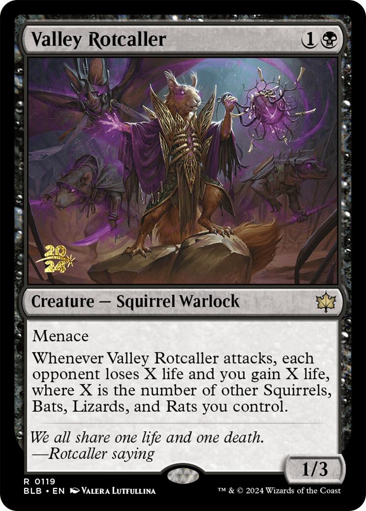 Valley Rotcaller [Bloomburrow Prerelease Promos] | Game Master's Emporium (The New GME)