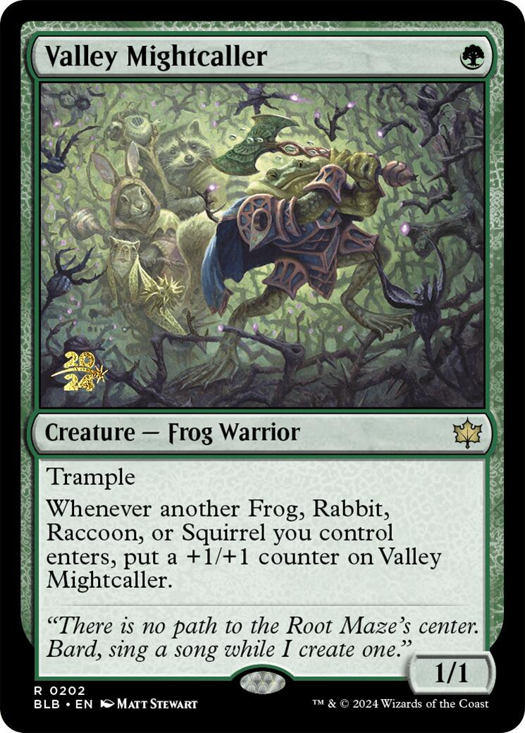 Valley Mightcaller [Bloomburrow Prerelease Promos] | Game Master's Emporium (The New GME)