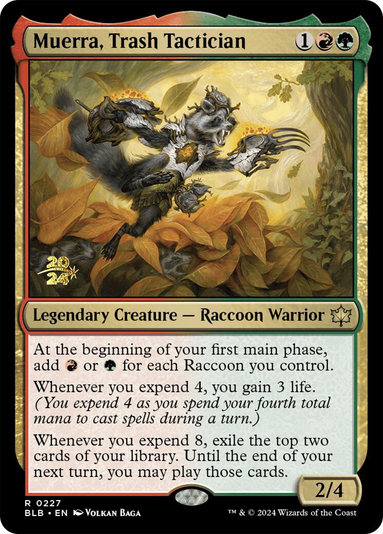 Muerra, Trash Tactician [Bloomburrow Prerelease Promos] | Game Master's Emporium (The New GME)