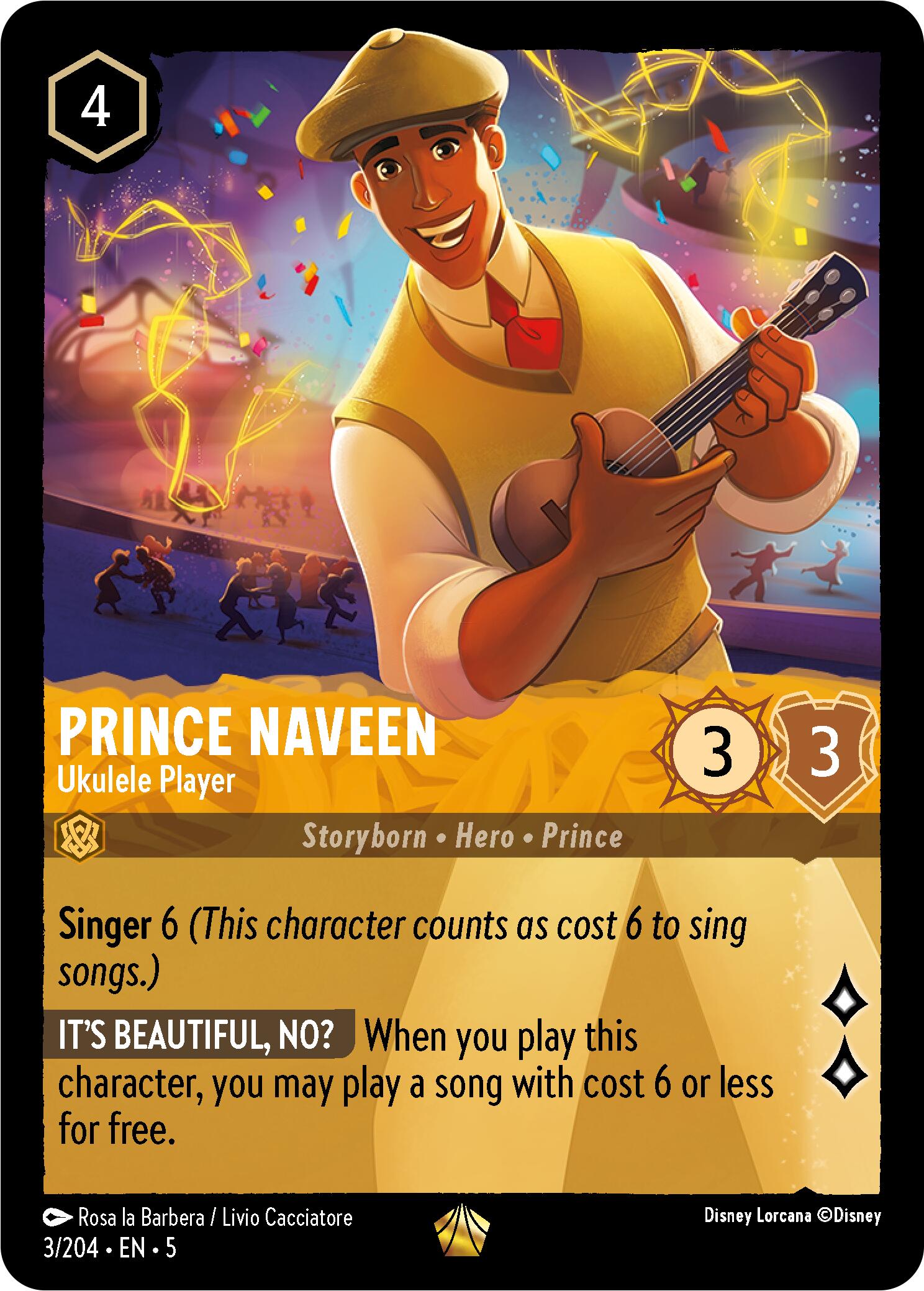 Prince Naveen - Ukulele Player (3/204) [Shimmering Skies] | Game Master's Emporium (The New GME)