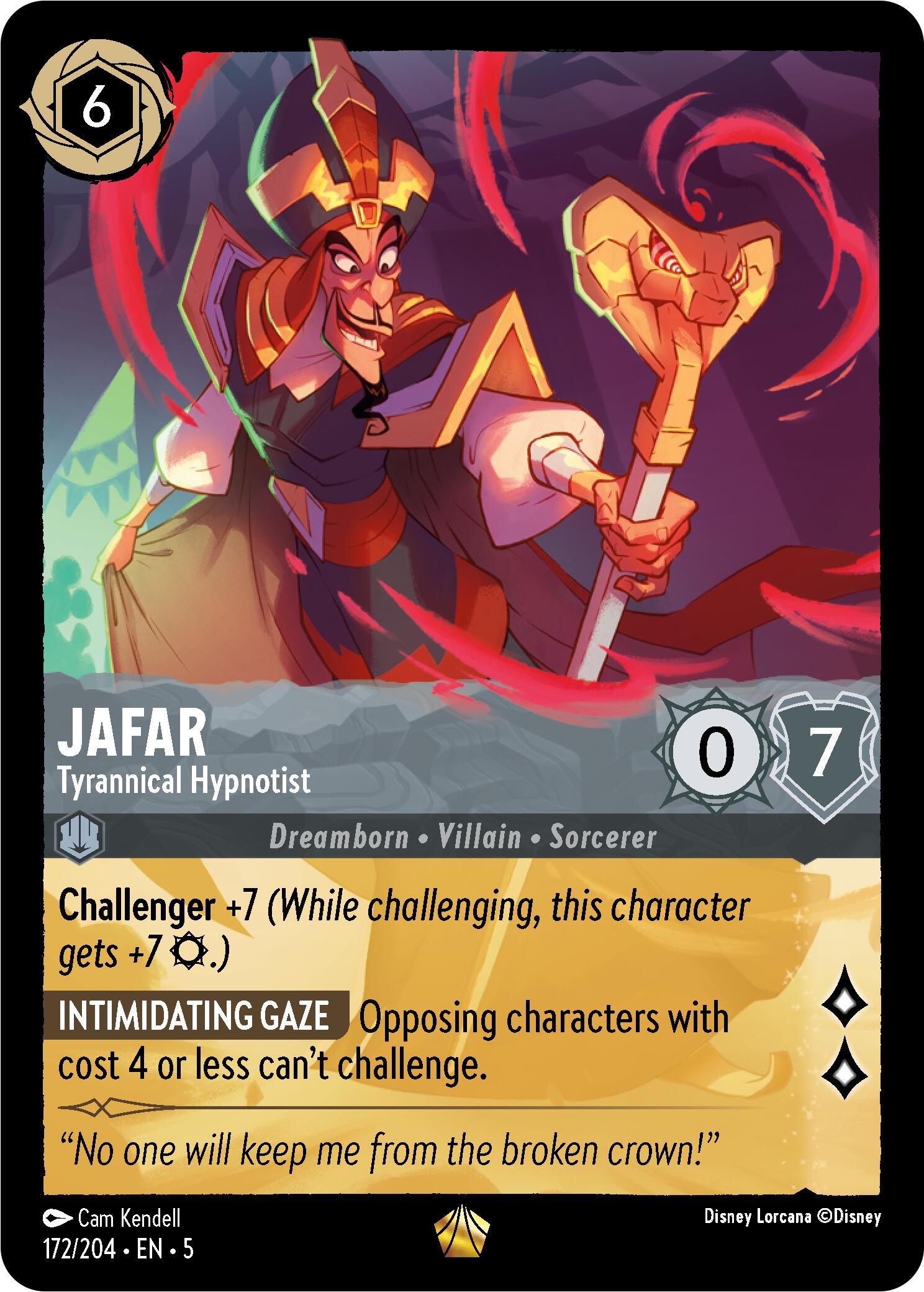Jafar - Tyrannical Hypnotist (172/204) [Shimmering Skies] | Game Master's Emporium (The New GME)