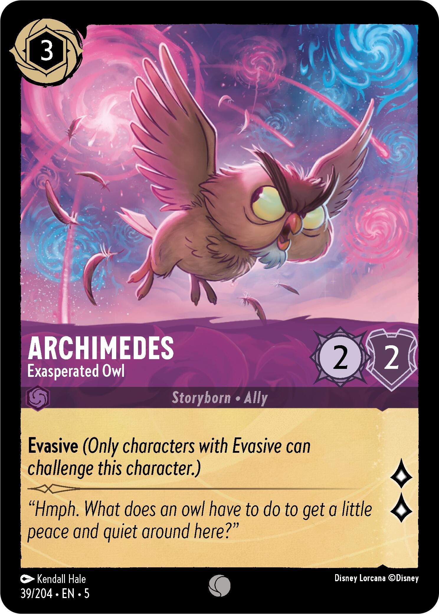 Archimedes - Exasperated Owl (39/204) [Shimmering Skies] | Game Master's Emporium (The New GME)