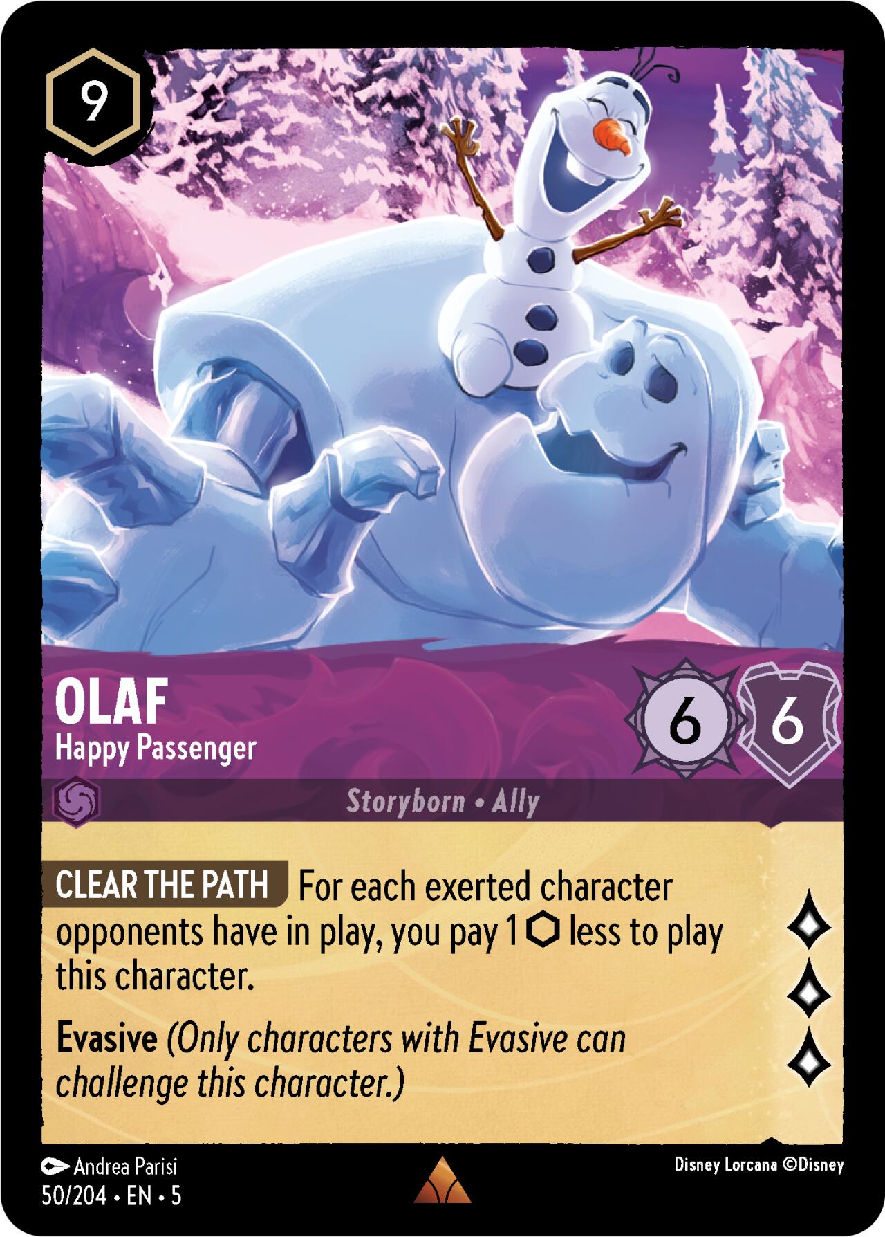 Olaf - Happy Passenger (50/204) [Shimmering Skies] | Game Master's Emporium (The New GME)