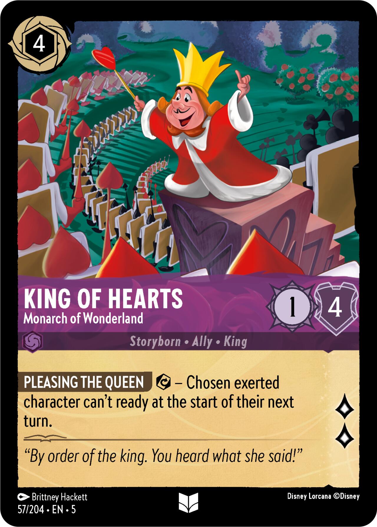King of Hearts - Monarch of Wonderland (57/204) [Shimmering Skies] | Game Master's Emporium (The New GME)