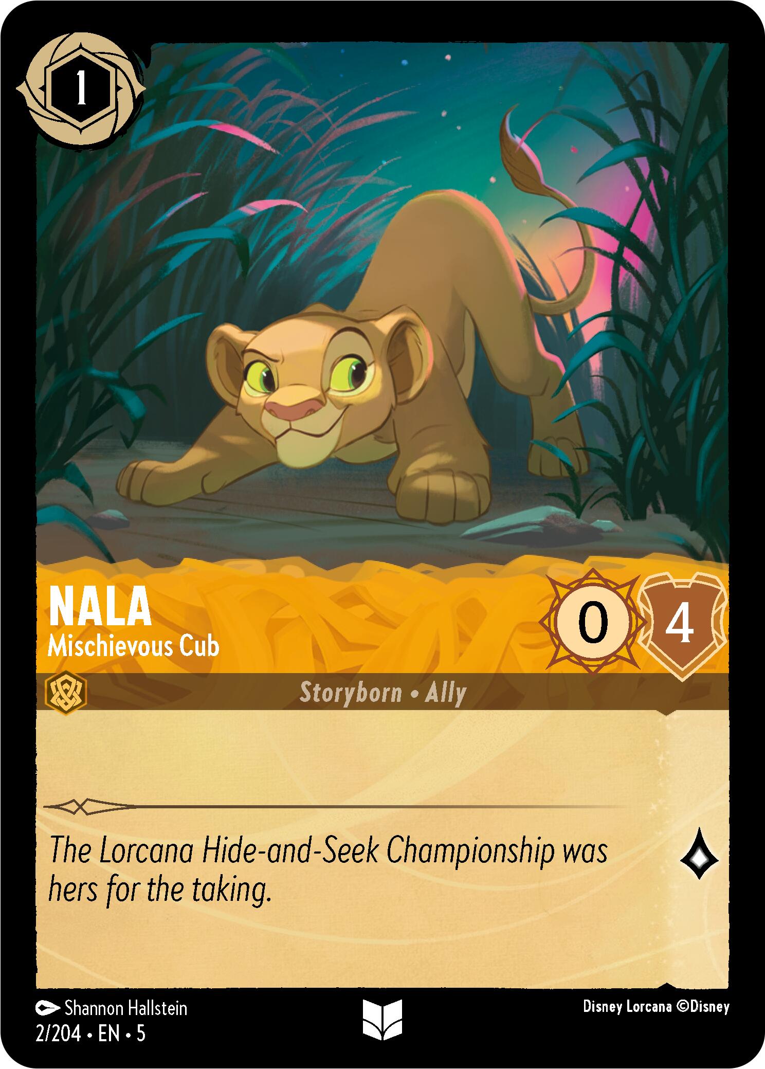 Nala - Mischievous Cub (2/204) [Shimmering Skies] | Game Master's Emporium (The New GME)