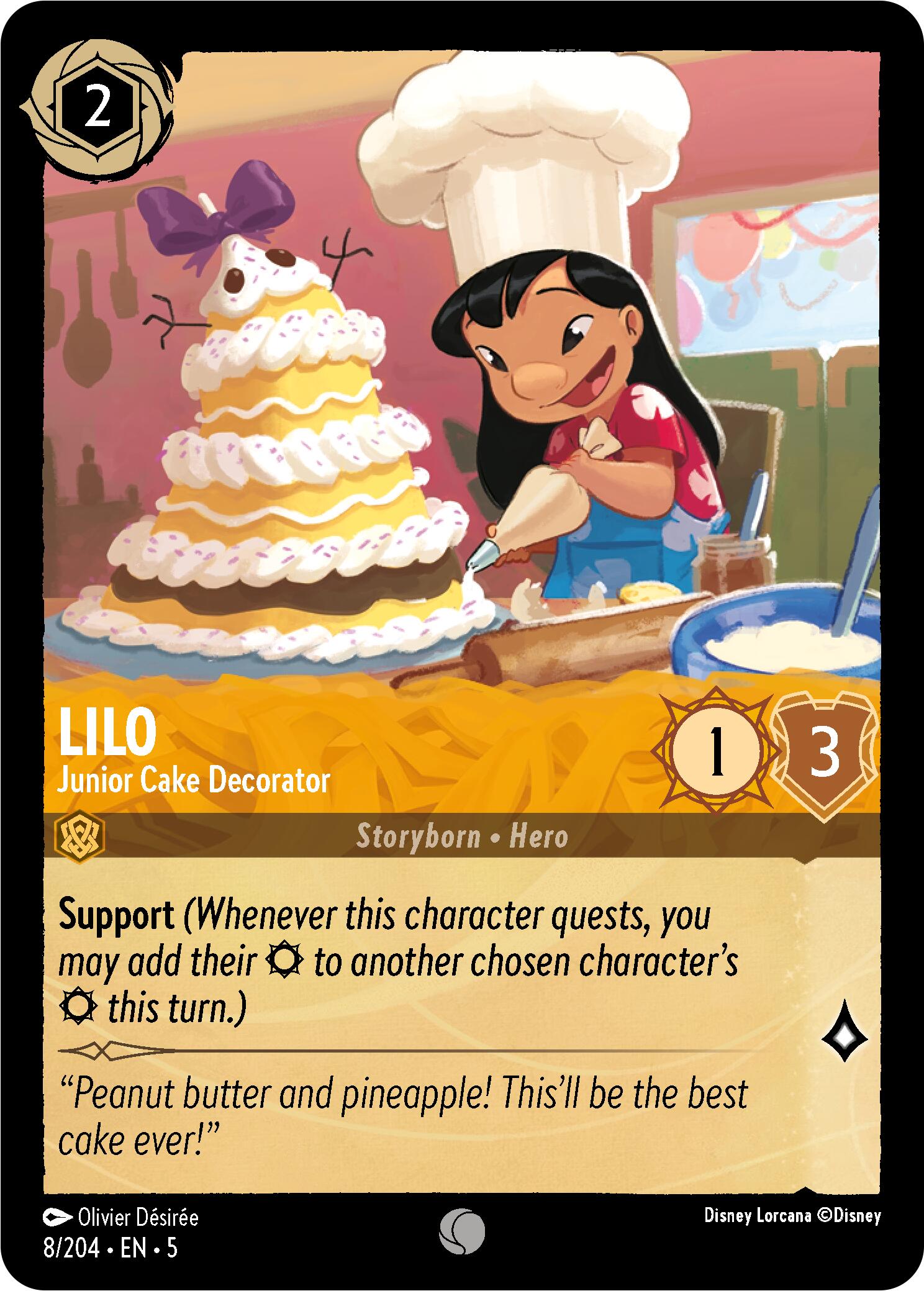 Lilo - Junior Cake Decorator (8/204) [Shimmering Skies] | Game Master's Emporium (The New GME)
