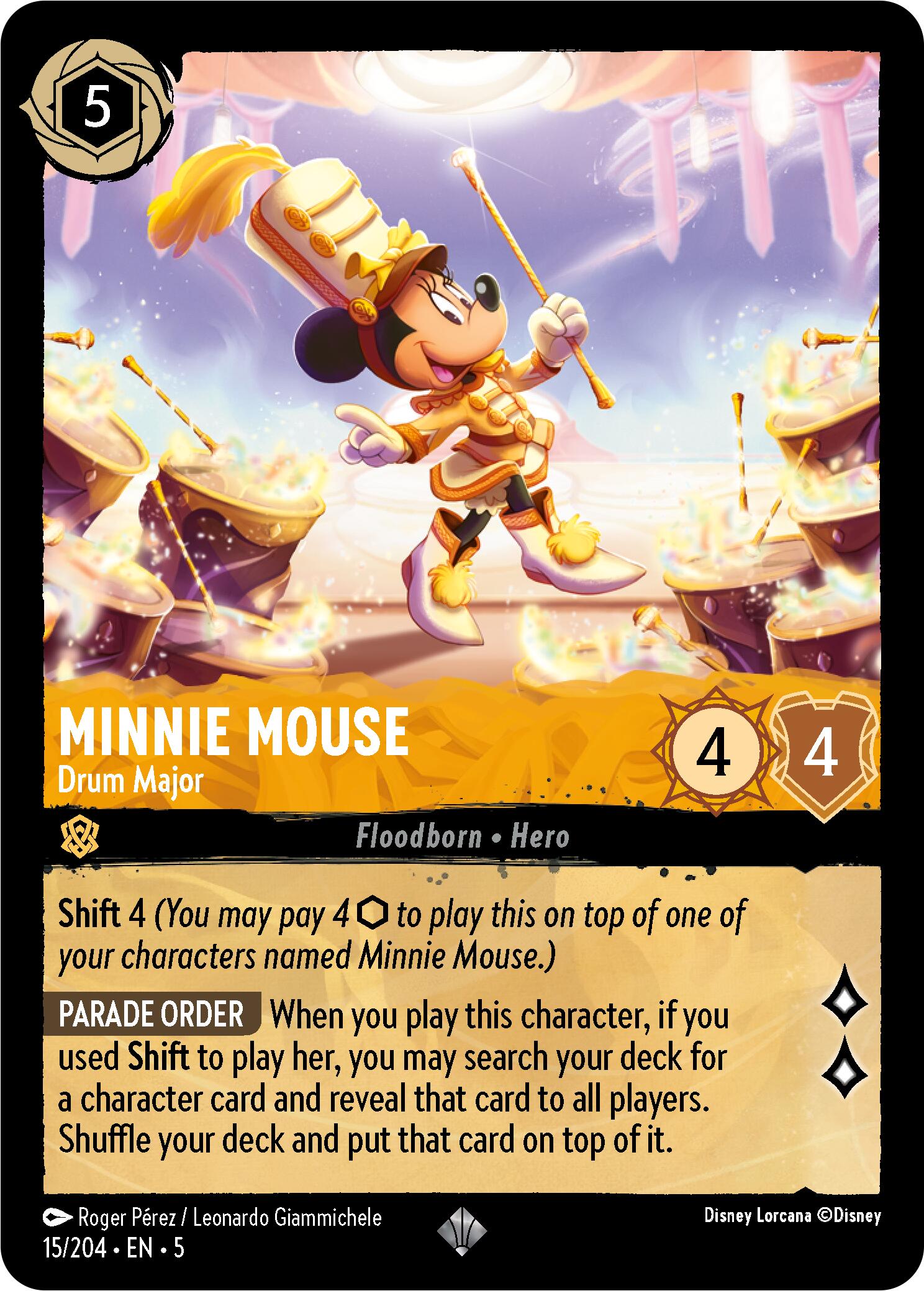Minnie Mouse - Drum Major (15/204) [Shimmering Skies] | Game Master's Emporium (The New GME)