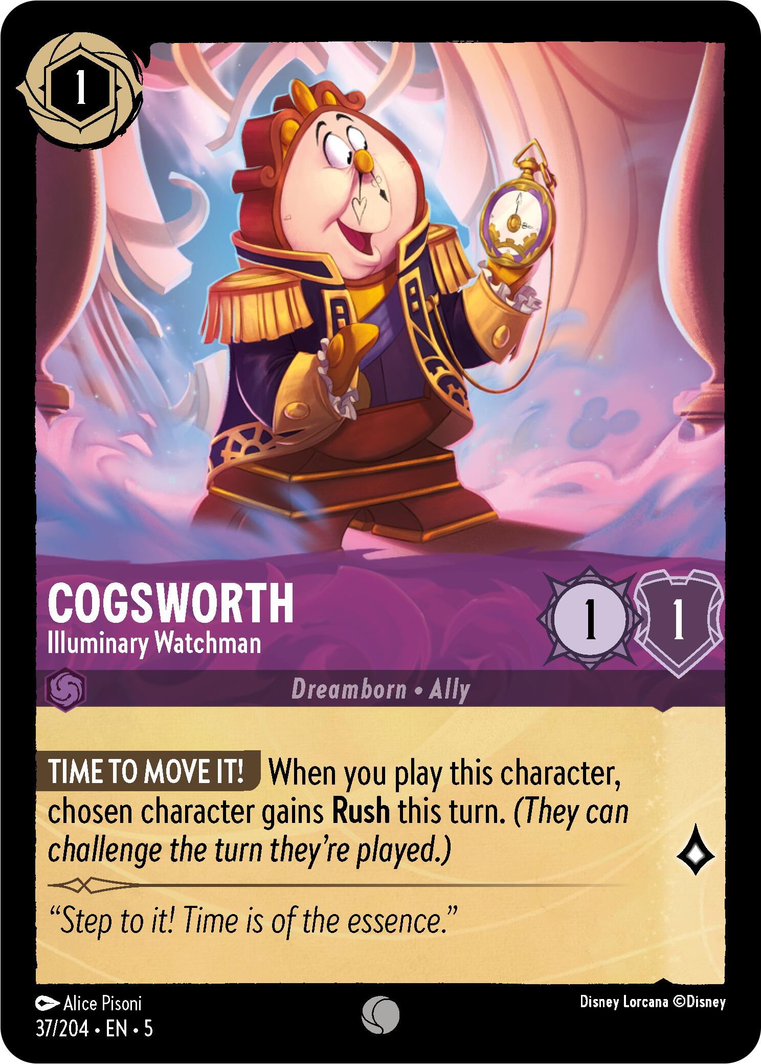 Cogsworth - Illuminary Watchman (37/204) [Shimmering Skies] | Game Master's Emporium (The New GME)