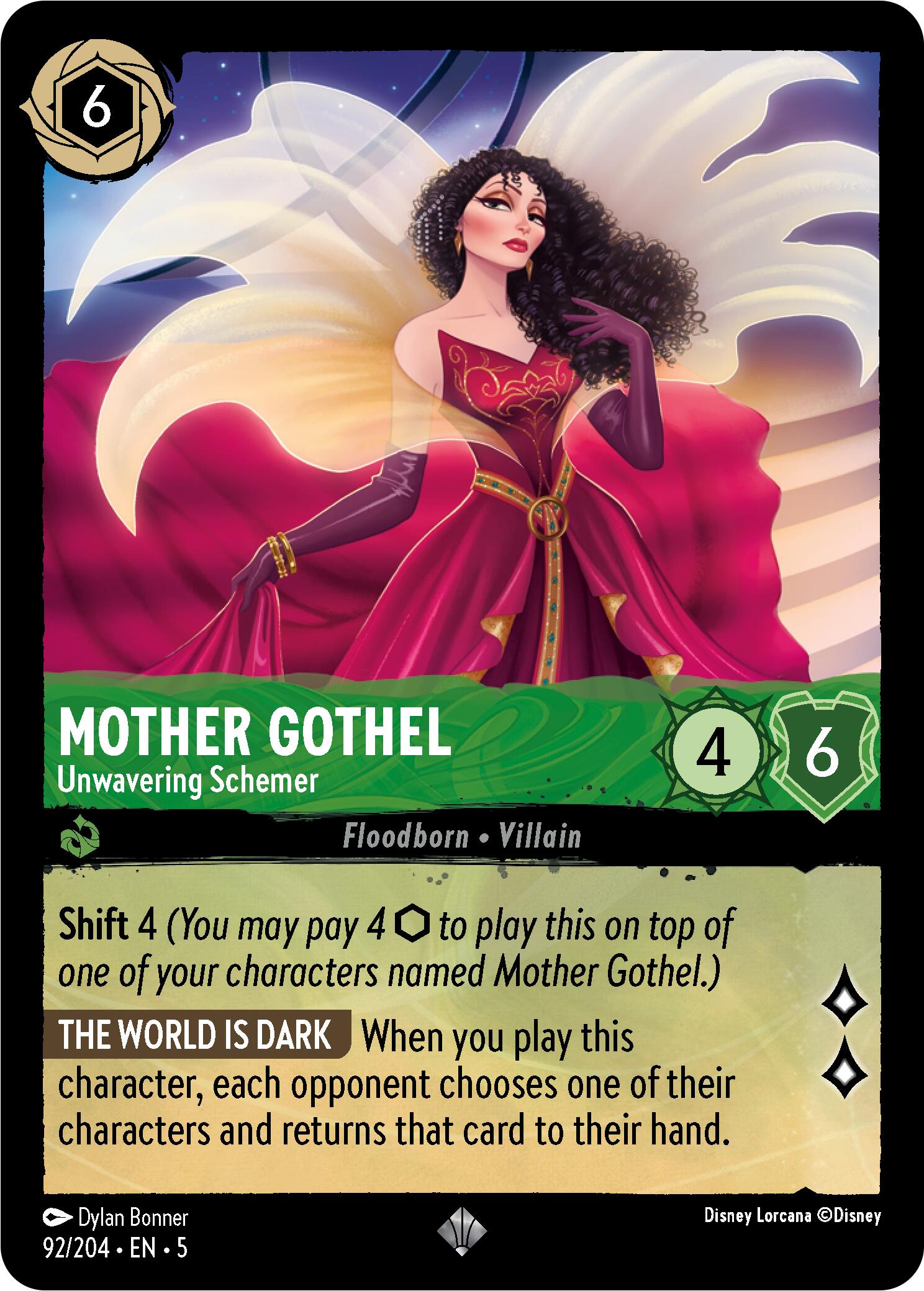 Mother Gothel - Unwavering Schemer (92/204) [Shimmering Skies] | Game Master's Emporium (The New GME)