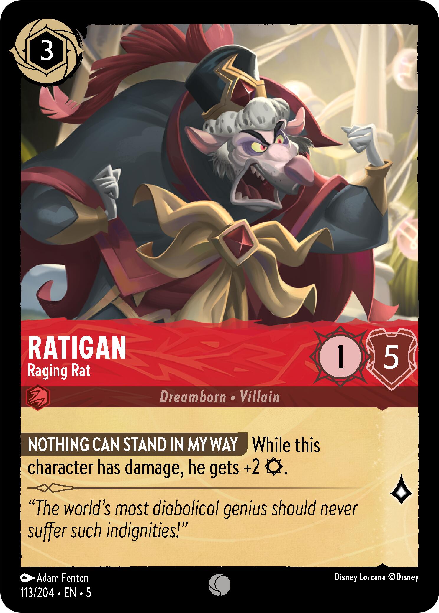 Ratigan - Raging Rat (113/204) [Shimmering Skies] | Game Master's Emporium (The New GME)