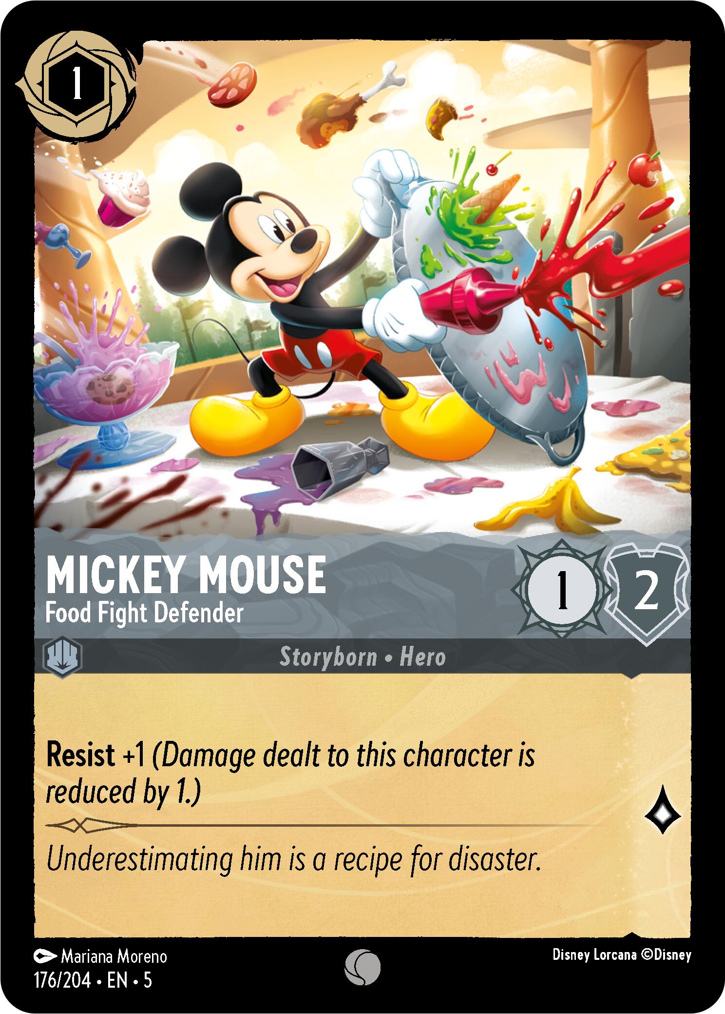 Mickey Mouse - Food Fight Defender (176/204) [Shimmering Skies] | Game Master's Emporium (The New GME)