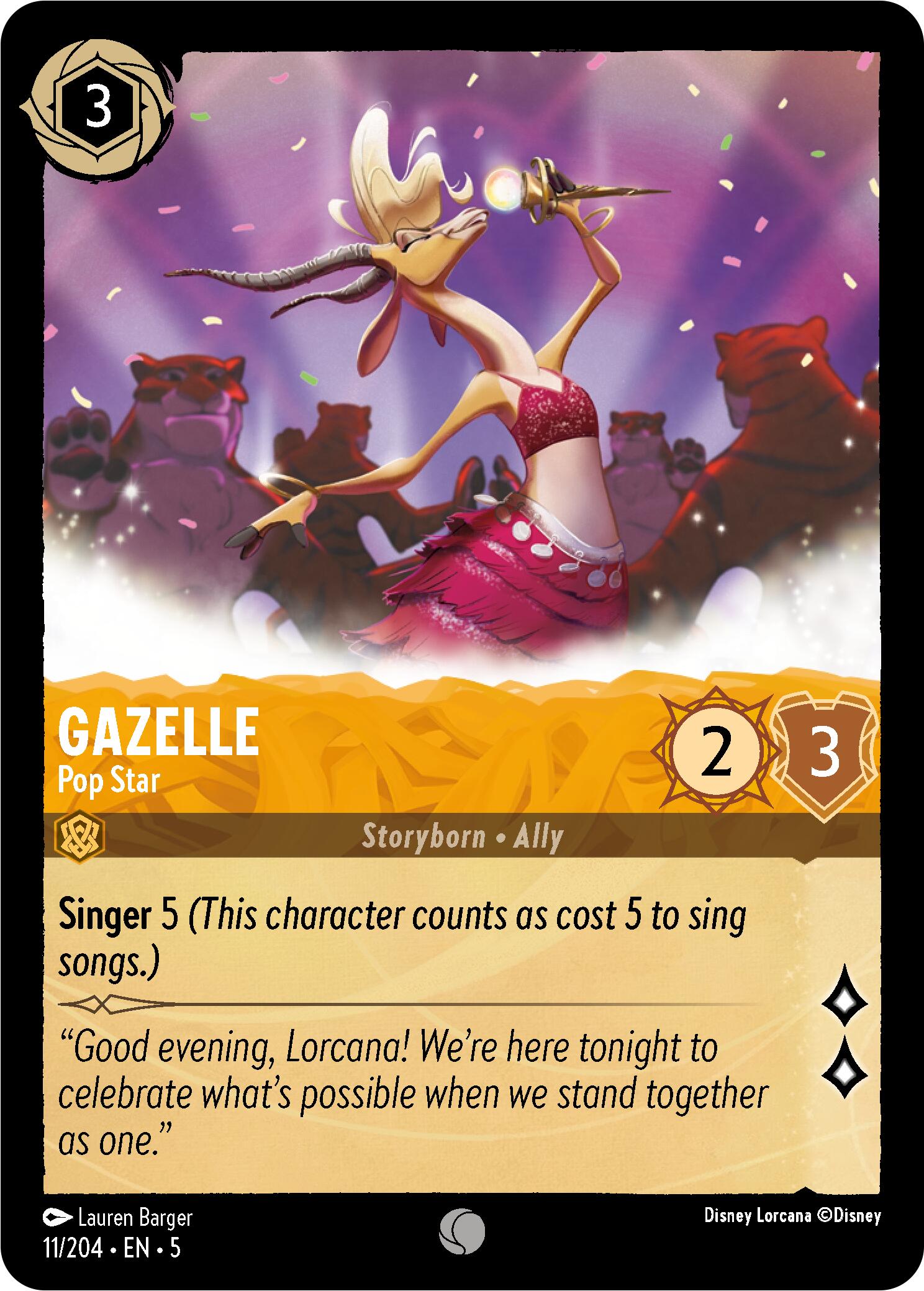 Gazelle - Pop Star (11/204) [Shimmering Skies] | Game Master's Emporium (The New GME)