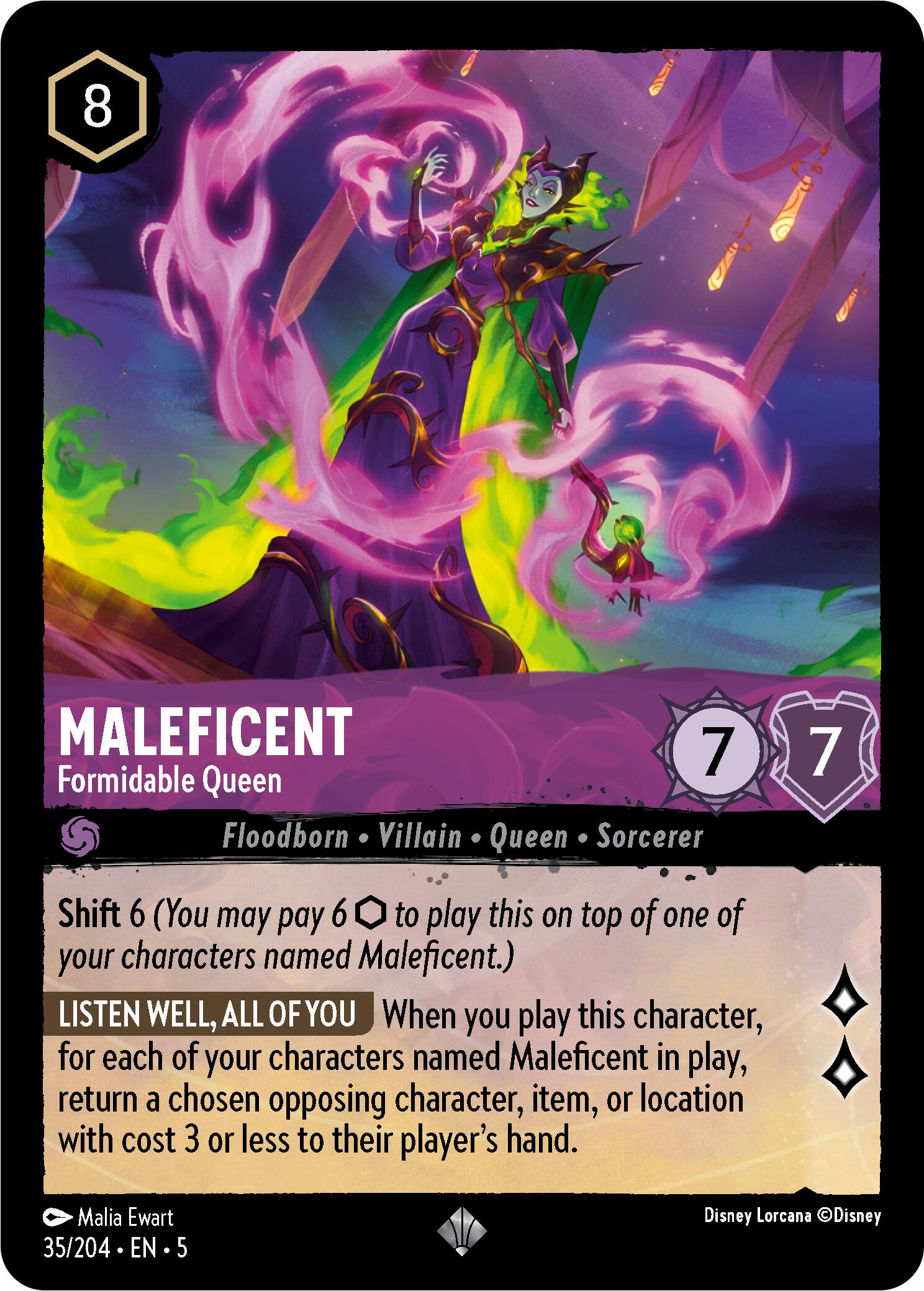 Maleficent - Formidable Queen (35/204) [Shimmering Skies] | Game Master's Emporium (The New GME)