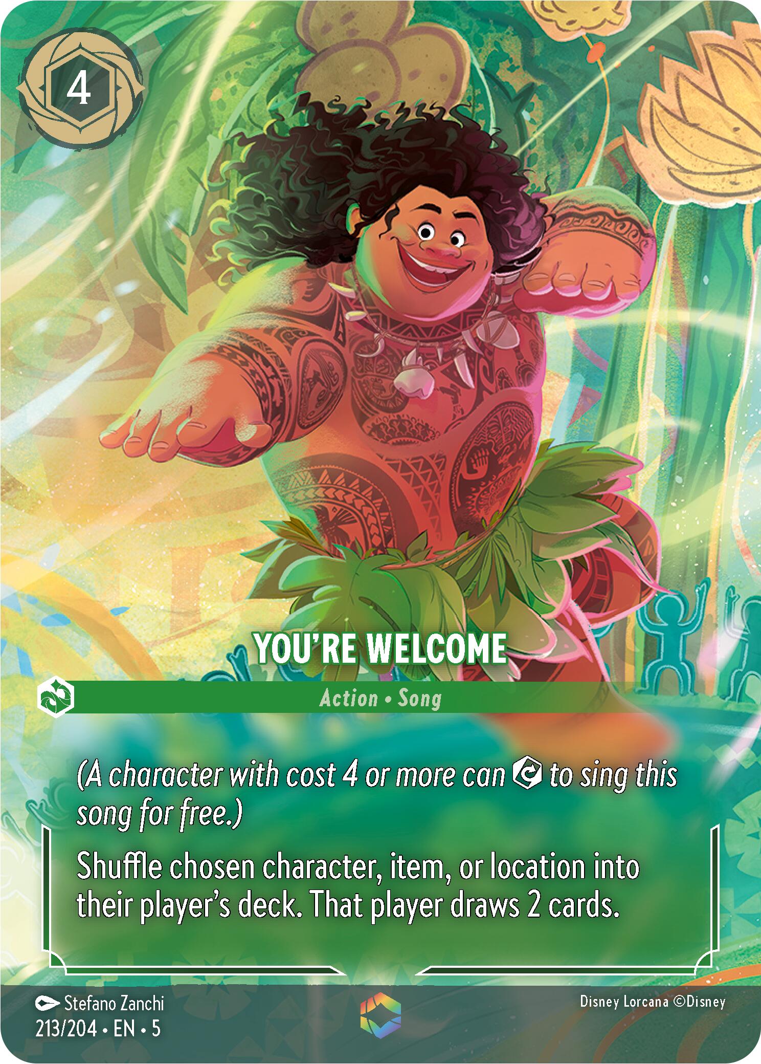 You're Welcome (Enchanted) (213/204) [Shimmering Skies] | Game Master's Emporium (The New GME)