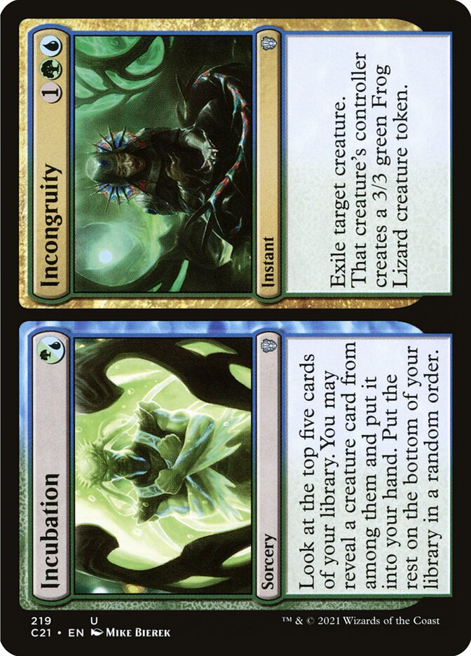 Incubation // Incongruity [Commander 2021] | Game Master's Emporium (The New GME)