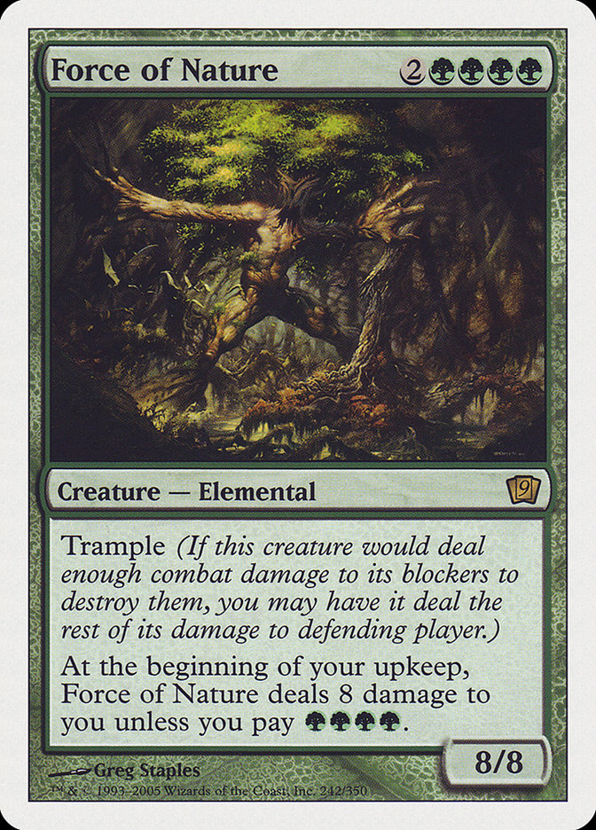 Force of Nature (9th Edition) [Oversize Cards] | Game Master's Emporium (The New GME)