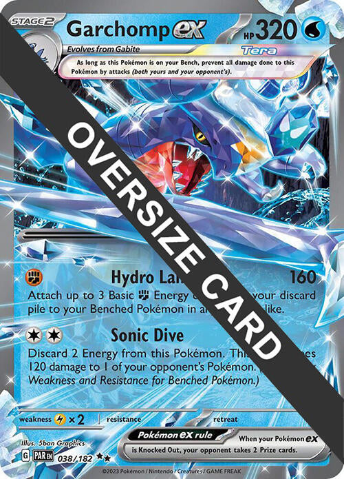 Garchomp ex (038) (Jumbo Card) [Scarlet & Violet: Paradox Rift] | Game Master's Emporium (The New GME)