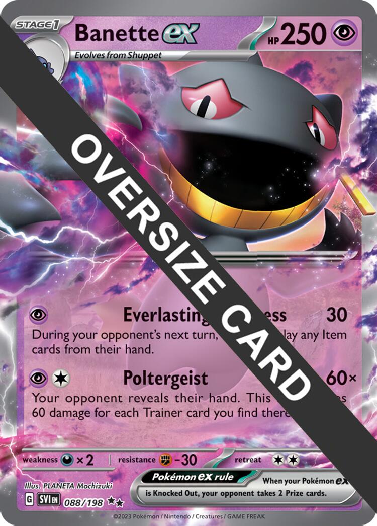 Banette ex (088) (Jumbo Card) [Scarlet & Violet: Base Set] | Game Master's Emporium (The New GME)