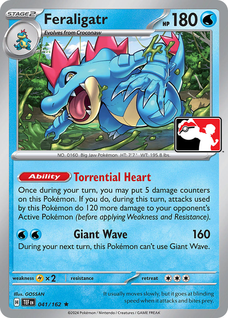 Feraligatr (041/162) [Prize Pack Series Five] | Game Master's Emporium (The New GME)