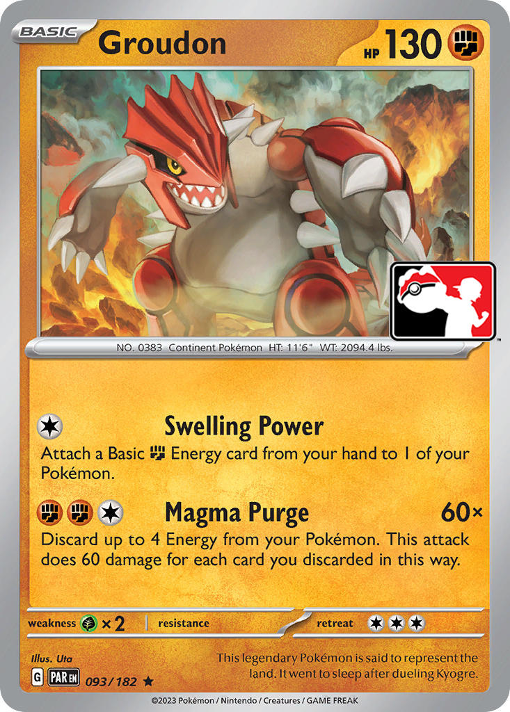 Groudon (093/182) [Prize Pack Series Five] | Game Master's Emporium (The New GME)