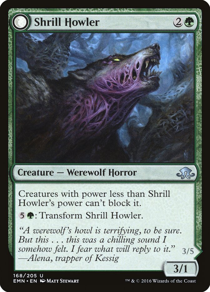 Shrill Howler // Howling Chorus [Eldritch Moon] | Game Master's Emporium (The New GME)