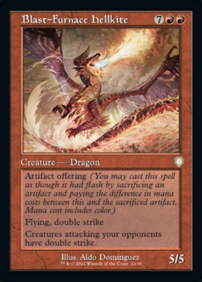 Blast-Furnace Hellkite (Retro) [The Brothers' War Commander] | Game Master's Emporium (The New GME)