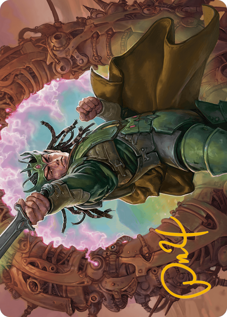 Eladamri, Korvecdal Art Card (Gold-Stamped Signature) [Modern Horizons 3 Art Series] | Game Master's Emporium (The New GME)