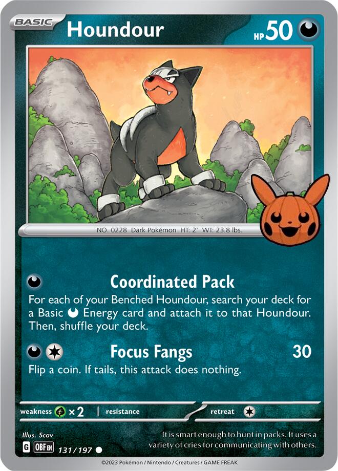 Houndour (131/197) [Trick or Trade 2024] | Game Master's Emporium (The New GME)