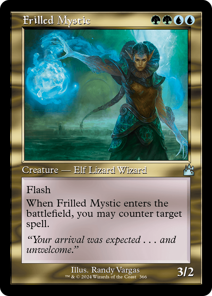 Frilled Mystic (Retro Frame) [Ravnica Remastered] | Game Master's Emporium (The New GME)