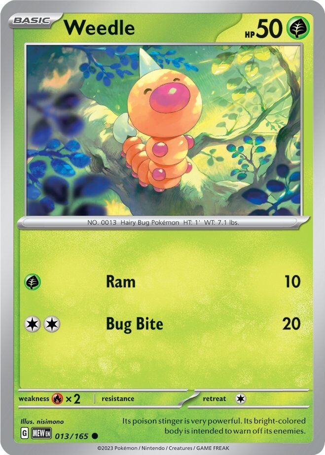 Weedle (013/165) [Scarlet & Violet 151] | Game Master's Emporium (The New GME)