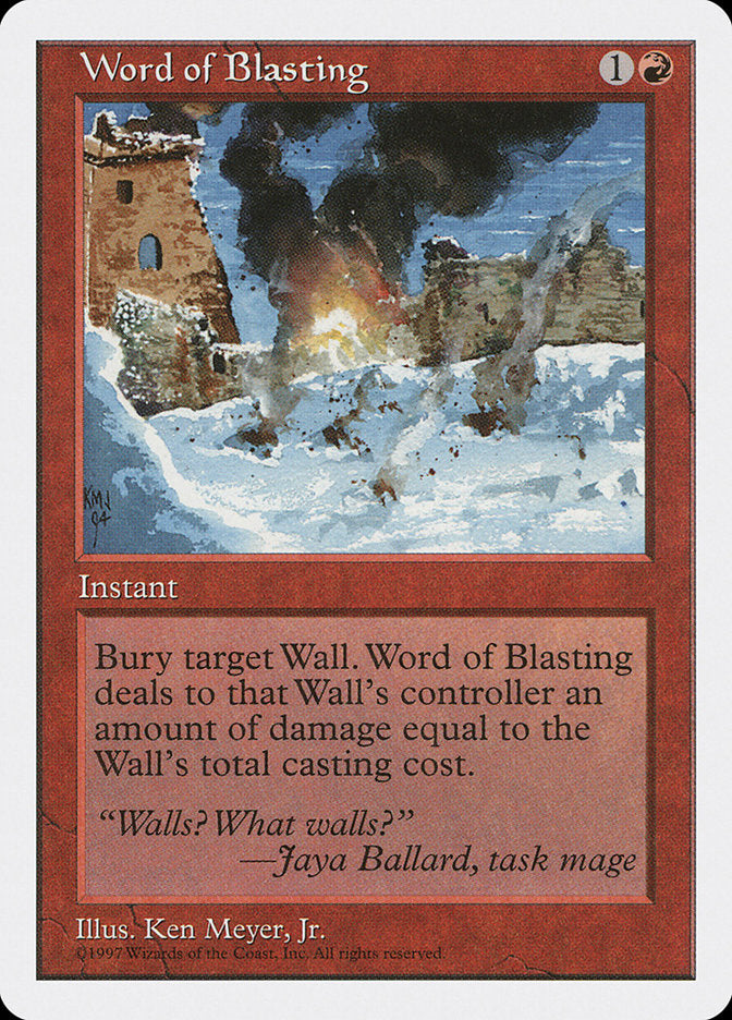 Word of Blasting [Fifth Edition] | Game Master's Emporium (The New GME)