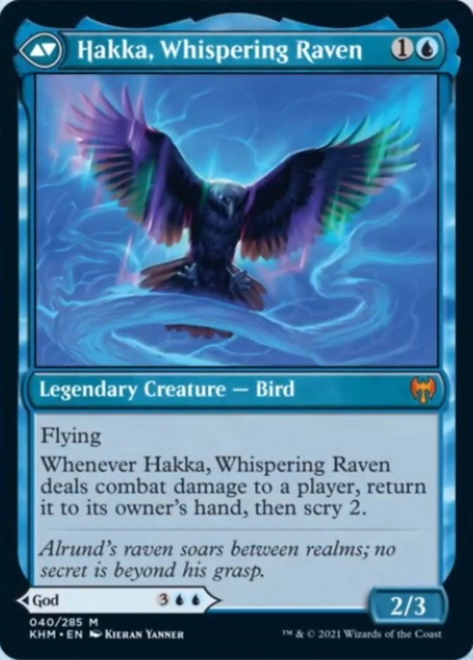 Alrund, God of the Cosmos // Hakka, Whispering Raven [Kaldheim] | Game Master's Emporium (The New GME)