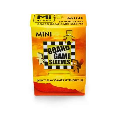 Board Game Sleeves 50 Non-Glare "Mini" Sleeves 41mm x 63mm | Game Master's Emporium (The New GME)