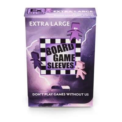 Board Game Sleeves 50 Non-Glare "Extra Large" Sleeves 65mm x 100mm | Game Master's Emporium (The New GME)