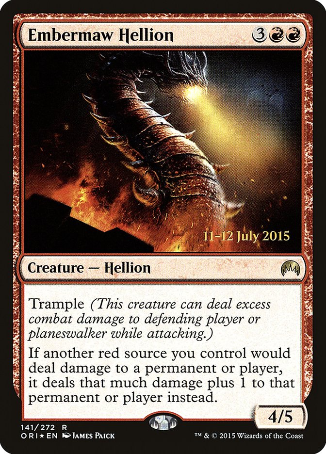 Embermaw Hellion [Magic Origins Prerelease Promos] | Game Master's Emporium (The New GME)