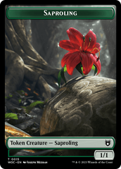 Faerie // Saproling Double-Sided Token [Wilds of Eldraine Commander Tokens] | Game Master's Emporium (The New GME)