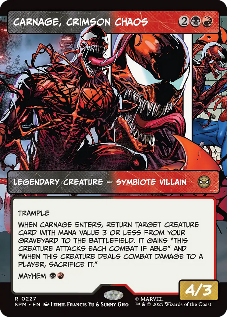 Carnage, Crimson Chaos (Borderless) [Marvel's Spider-Man] | Game Master's Emporium (The New GME)