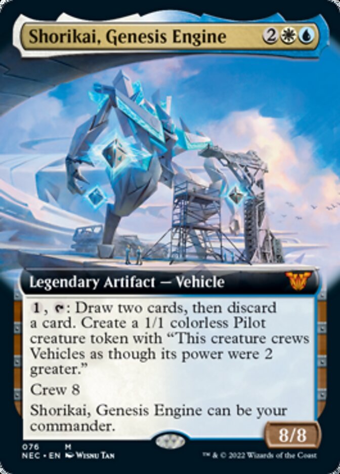 Shorikai, Genesis Engine (Extended Art) [Kamigawa: Neon Dynasty Commander] | Game Master's Emporium (The New GME)