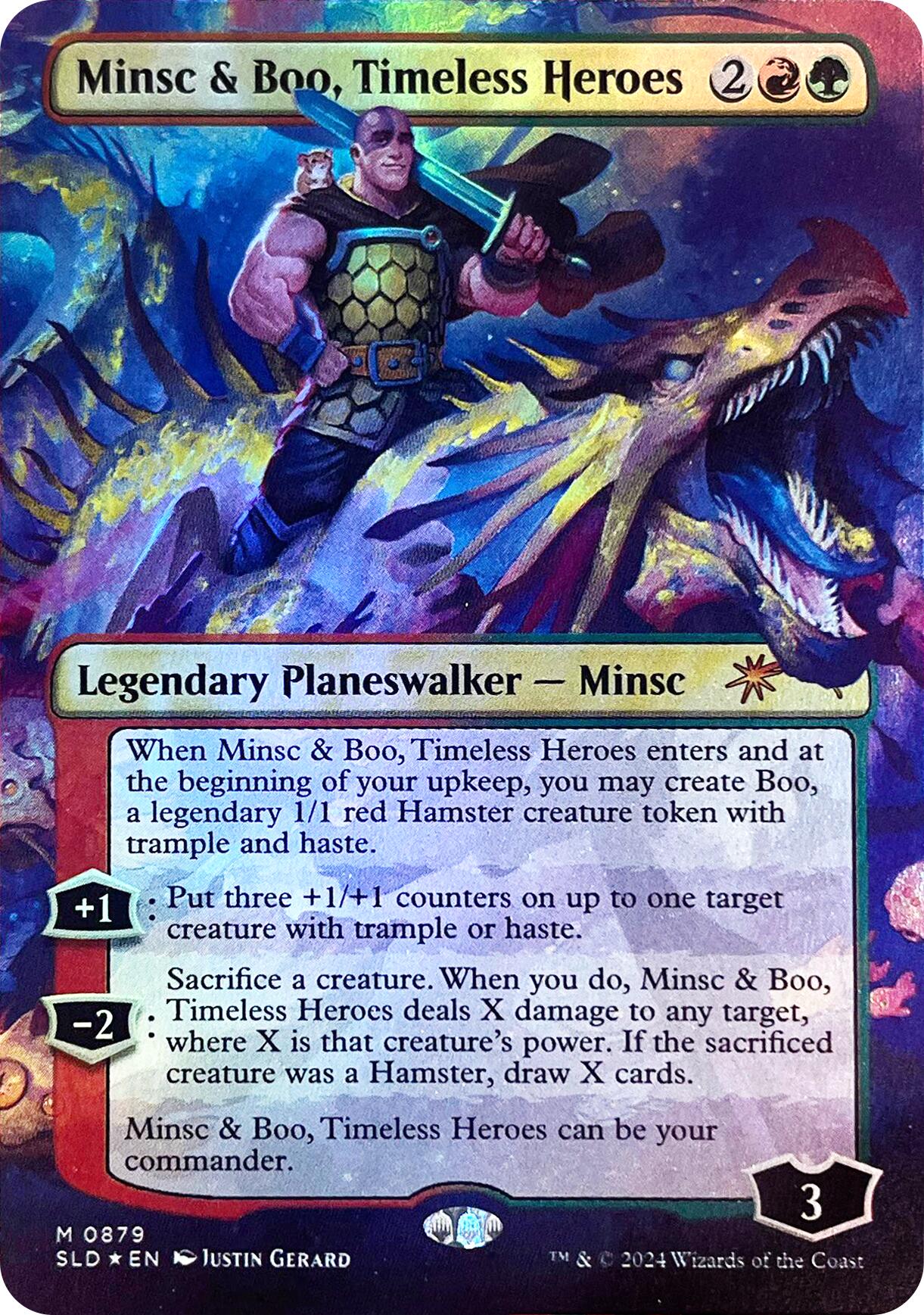 Minsc & Boo, Timeless Heroes (Rainbow Foil) [Secret Lair Drop Series] | Game Master's Emporium (The New GME)